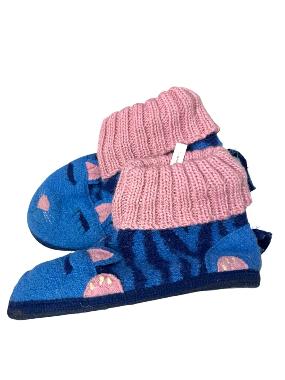Garnet Hill Kids Cat Boiled Wool Slippers by Haflinger sz 2